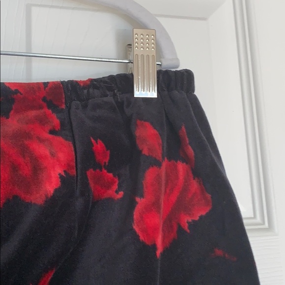 🌺TALBOTS Woman FLORAL VELVET SKIRT🌺 - Picture 3 of 5